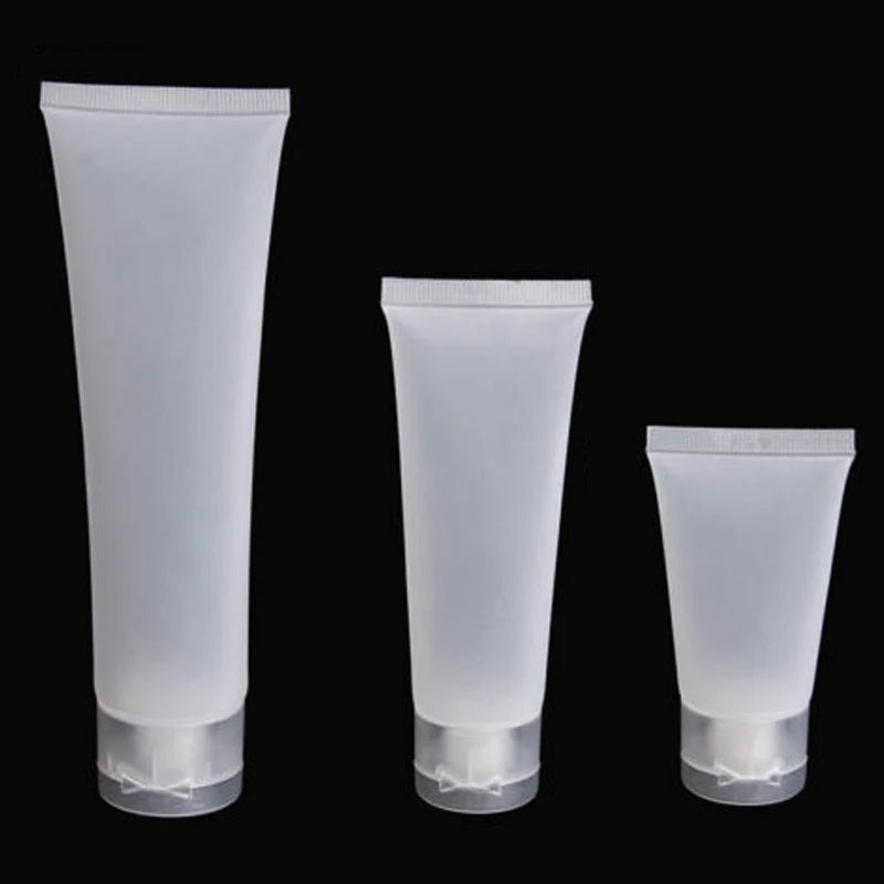 5Pcs 15ml 20ml 30ml 50ml 100ml Clear Plastic Soft Tubes Empty Cosmetic Cream Emulsion Lotion Packaging Containers