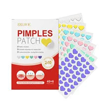 240er Pimple Patch Set – Herz-, Stern-, Blumen- & Rundformen