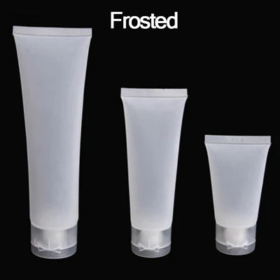 5Pcs 15ml 20ml 30ml 50ml 100ml Clear Plastic Soft Tubes Empty Cosmetic Cream Emulsion Lotion Packaging Containers