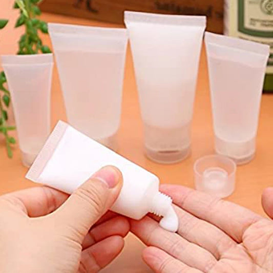 5Pcs 15ml 20ml 30ml 50ml 100ml Clear Plastic Soft Tubes Empty Cosmetic Cream Emulsion Lotion Packaging Containers