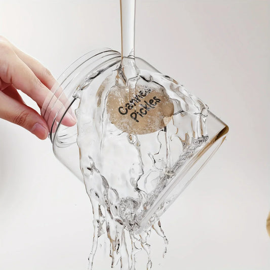 500 Stück lösliche Etiketten – Kraftpapier für Einmachgläser